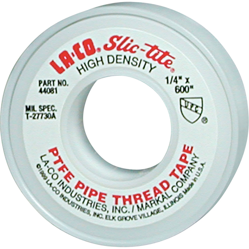 Ruban &agrave; filetage en PTFE Slic-Tite, 600" lo x 1/2" la, Blanc Advanced Consulting and Training Ltd.
