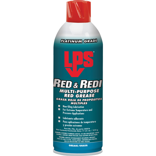 Red & Redi Multi-Purpose Red Grease, 16 oz., Aerosol Can Advanced Consulting and Training Ltd.