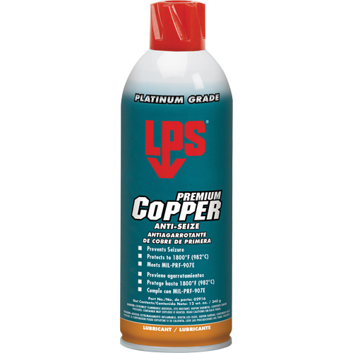 Antigrippant au cuivre, 16 oz, Canette a&eacute;rosol, 1800°F (982°C) Temp&eacute;rature max. Advanced Consulting and Training Ltd.