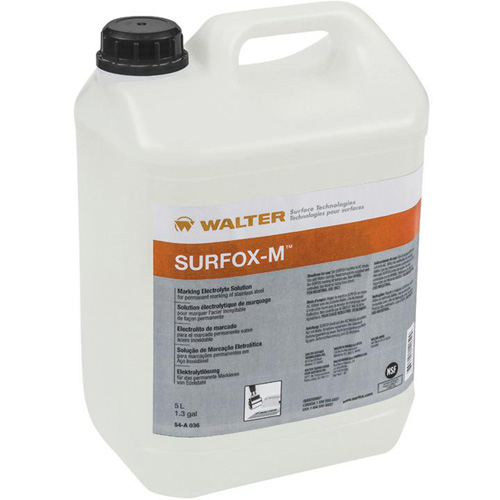 Solution &eacute;lectrolyte de marquage pour acier inoxydable SURFOX-M Advanced Consulting and Training Ltd.