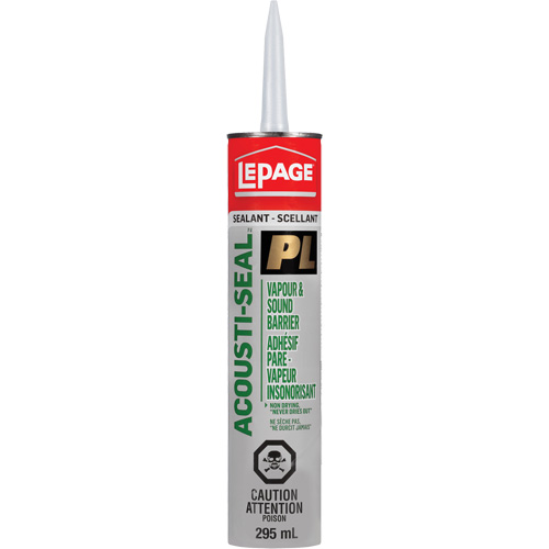 PL&reg; Vapour Barrier & Sound Reduction Adhesive, 295 ml, Tube, Black Advanced Consulting and Training Ltd.