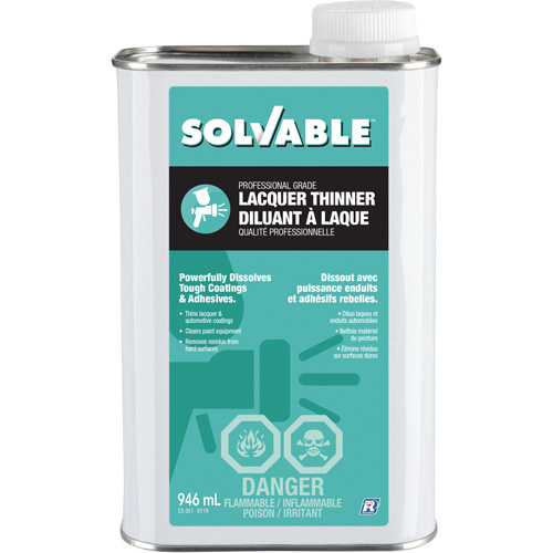 Diluant &agrave; lacque de calibre professionnel, Bidon rectangulaire, 946 ml Advanced Consulting and Training Ltd.