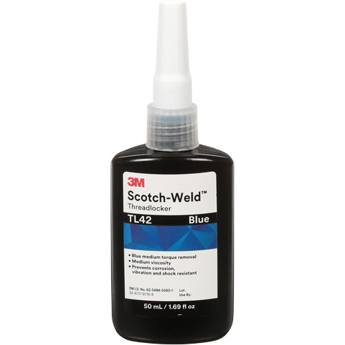 Scotch-Weld Threadlocker TL42, Blue, Medium, 50 ml, Bottle Advanced Consulting and Training Ltd.