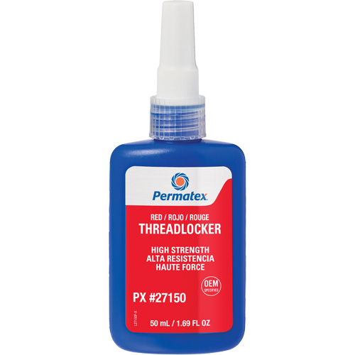 Adh&eacute;sif frein-filet, Rouge, &eacute;lev&eacute;, 50 ml, Bouteille Advanced Consulting and Training Ltd.