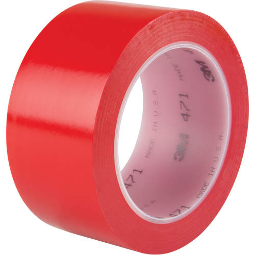 471 Vinyl Tape, 50.8 mm (2") W x 32.9 m (108') L, 5.3 mils, Red Advanced Consulting and Training Ltd.