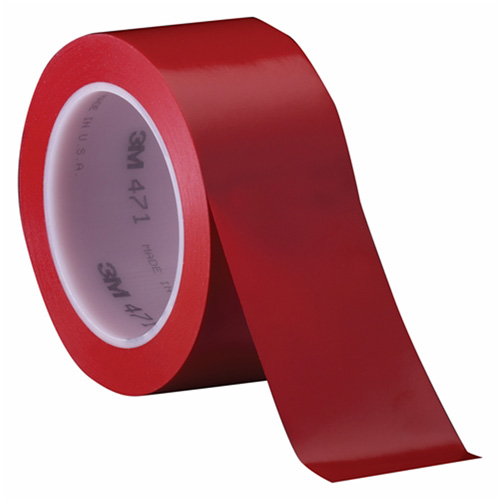 471 Vinyl Tape, 102 mm (4") W x 32.9 m (108') L, 5.2 mils, Red Advanced Consulting and Training Ltd.