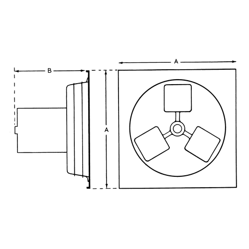 Ventilateur d'&eacute;chappement 12" s&eacute;rie panneau 1SP Advanced Consulting and Training Ltd.