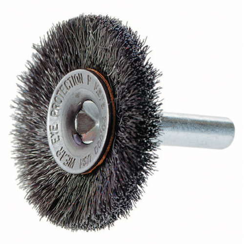 Brosses rotatives &agrave; fils cr&ecirc;p&eacute;s a/arbre 1/4", 3" dia., Fils 0,014", Arbre 1/4" Advanced Consulting and Training Ltd.