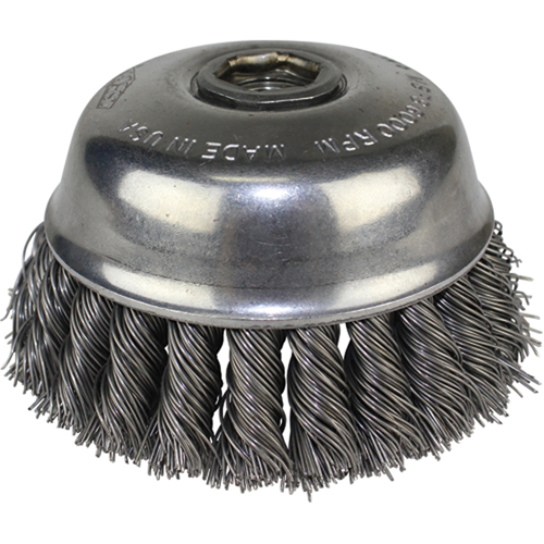 Brosses-boisseau &agrave; fils nou&eacute;s, 4" dia. x 5/8"-11 arbre Advanced Consulting and Training Ltd.