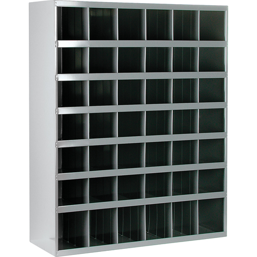Armoires pour bacs de rangement en acier, 33-3/4" la x 12" p x 42" h, Gris Advanced Consulting and Training Ltd.