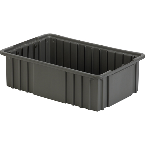 Divider Box, Polyethylene, 16.5" W x 10.9" D x 5" H, Grey Advanced Consulting and Training Ltd.