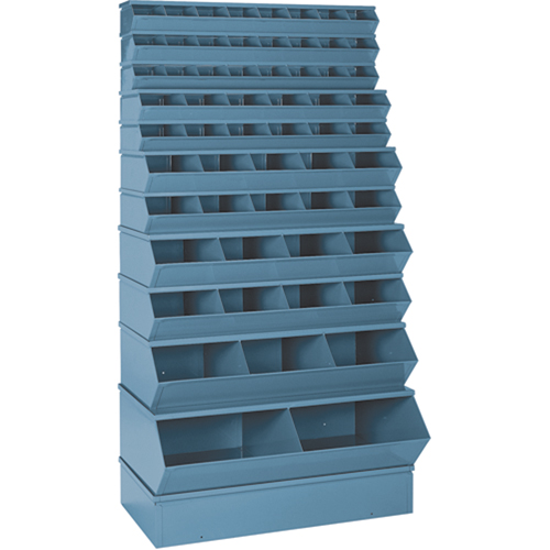 Sectional Bin Units, 100 lbs. Cap., 37" W x 8" D x 4-1/2" H, Blue Advanced Consulting and Training Ltd.