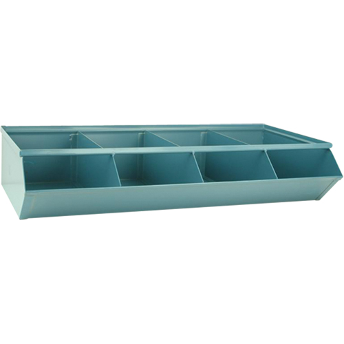Sectional Bin Units, 100 lbs. Cap., 37" W x 18-3/4" D x 7-1/2" H, Blue Advanced Consulting and Training Ltd.