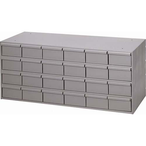 Casiers &agrave; tiroirs industriels, 24 tiroirs, 33-3/4" la x 11-5/8" p x 14-3/8" h, Gris Advanced Consulting and Training Ltd.