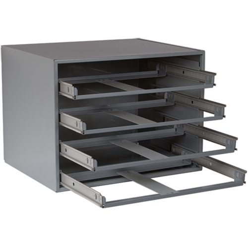Casiers pour boîtes &agrave; compartiments, Acier, 4 compartiments, 20" la x 15-3/4" p, 15" h, Gris Advanced Consulting and Training Ltd.