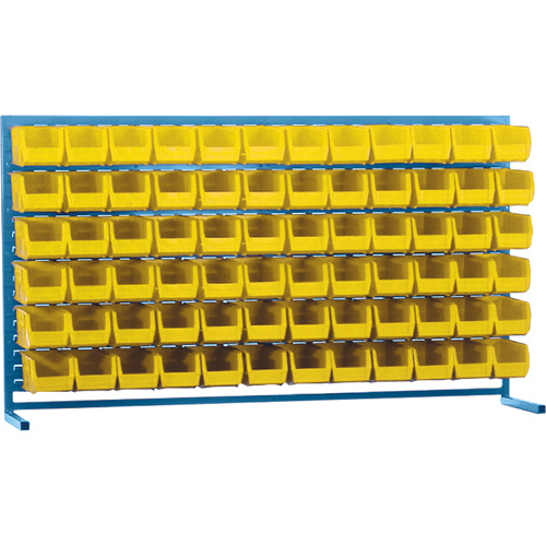 Rayonnage &agrave; persienne avec bacs, 72 bacs, 72" la x 15" p x 40" h Advanced Consulting and Training Ltd.
