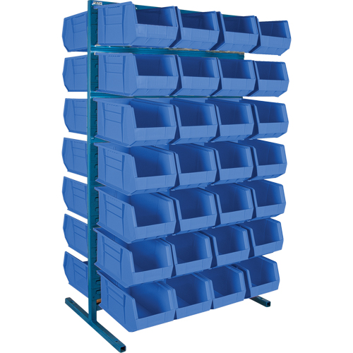 Support stationnaire deux c&ocirc;t&eacute;s pour bacs, 36" la x 24" p x 61" h, 56 bacs Advanced Consulting and Training Ltd.