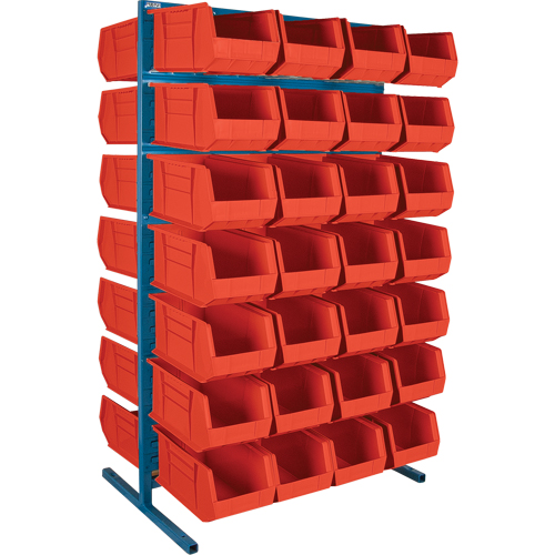 Double-Sided Stationary Bin Rack, 36" W x 24" D x 61" H, 56 Bins Advanced Consulting and Training Ltd.