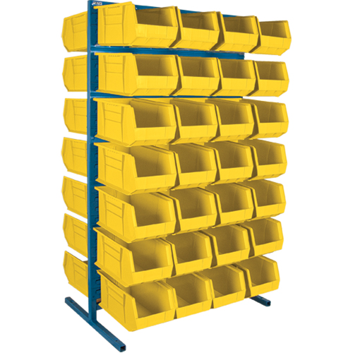 Support stationnaire deux c&ocirc;t&eacute;s pour bacs, 36" la x 24" p x 61" h, 56 bacs Advanced Consulting and Training Ltd.