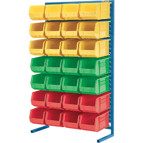 Stationary Bin Racks  -Single-Sided - Rack Only, 36" W x 12" D x 61" H Advanced Consulting and Training Ltd.