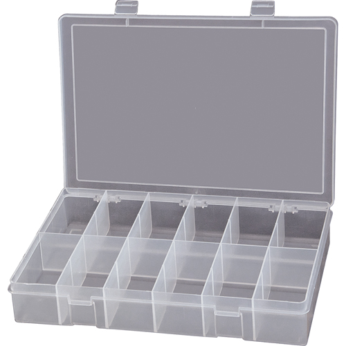 Boîtes &agrave; compartiments compactes en polypropyl&egrave;ne, 13-1/8" la x 9" p x 2-5/16" h, 12 compartiments Advanced Consulting and Training Ltd.