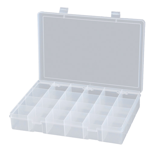 Boîtes &agrave; compartiments compactes en polypropyl&egrave;ne, 13-1/8" la x 9" p x 2-5/16" h, 24 compartiments Advanced Consulting and Training Ltd.