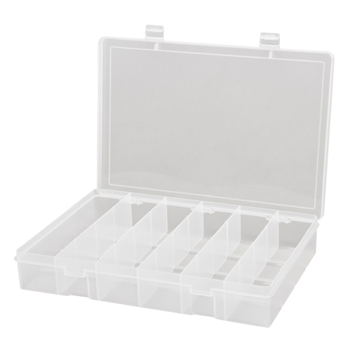 Compact Polypropylene Compartment Cases, 13-1/8" W x 9" D x 2-5/16" H, 6 Compartments Advanced Consulting and Training Ltd.
