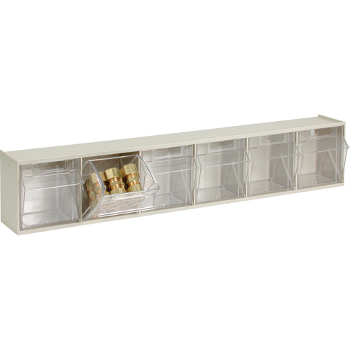 Syst&egrave;me de casiers modulaires Tip-Out, 23-5/8" la x 3-5/8" p x 4-1/2" h, 6 tiroirs Advanced Consulting and Training Ltd.