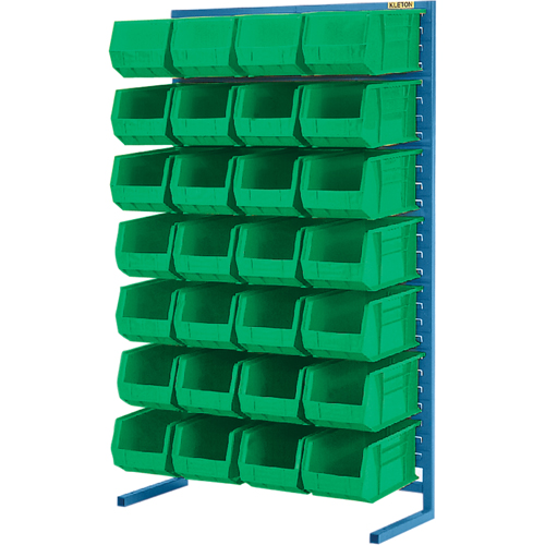 Support stationnaire pour bacs &agrave; un c&ocirc;t&eacute;, 36" la x 12" p x 61" h, 28 bacs Advanced Consulting and Training Ltd.