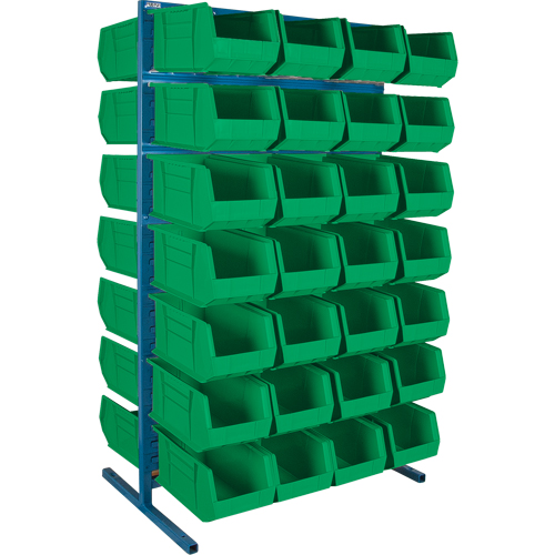 Double-Sided Stationary Bin Rack, 61" W x 56" D x 24" H, 56 Bins Advanced Consulting and Training Ltd.