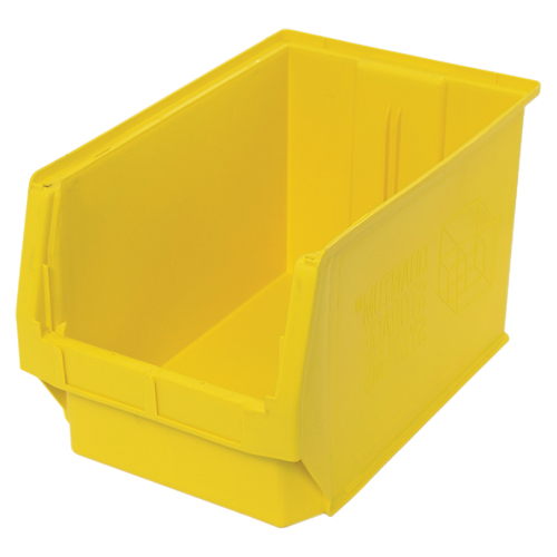 Contenants g&eacute;ants empilables, 12,375" la x 19,75" p x 11,875" h, Jaune Advanced Consulting and Training Ltd.
