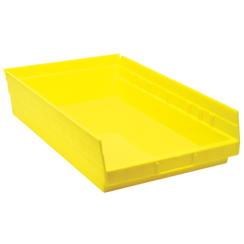 Bacs de rangement pour tablettes, 11-1/8" la x 4" H x 17-7/8" p, Jaune, Capacit&eacute; 40 lb Advanced Consulting and Training Ltd.