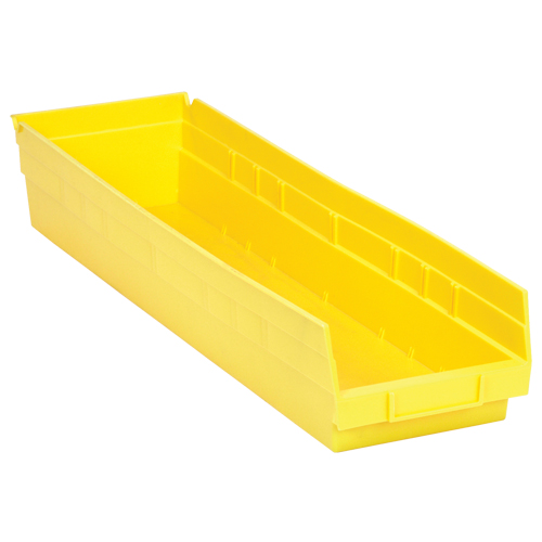 Bacs de rangement pour tablettes, 6-5/8" la x 4" H x 23-5/8" p, Jaune, Capacit&eacute; 50 lb Advanced Consulting and Training Ltd.