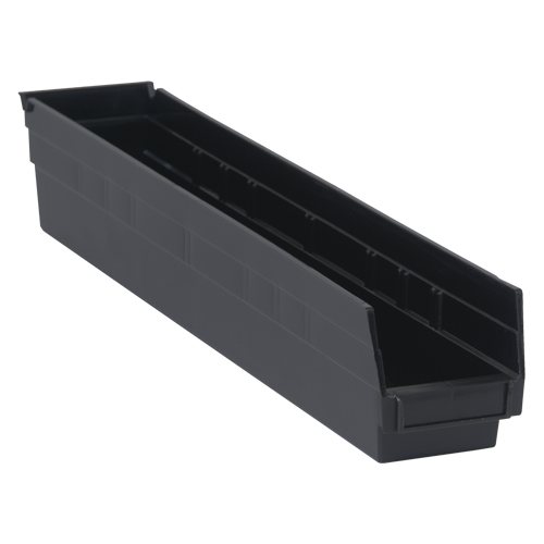 Bac pour &eacute;tag&egrave;re &eacute;conomique, 4-1/8" la, 4" h x 23-5/8" p, Noir Advanced Consulting and Training Ltd.