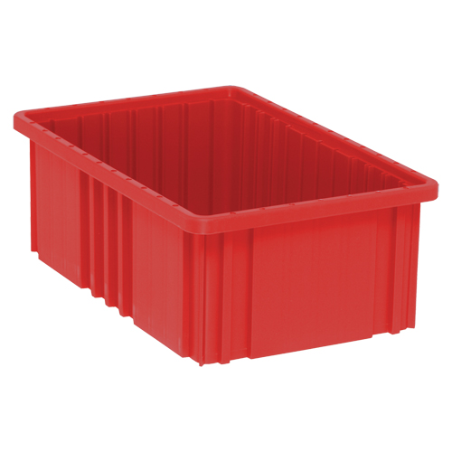 Divider Box&reg; Containers, Plastic, 16.5" W x 10.9" D x 6" H, Red Advanced Consulting and Training Ltd.