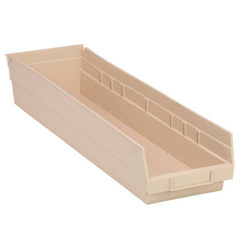 Economy Shelf Bin, 6-5/8" W x 4" H x 23-5/8" D, Ivory Advanced Consulting and Training Ltd.