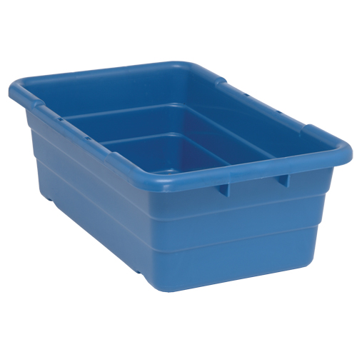 Bacs empilables en crois&eacute;, 16" la x  p x 8,5" h, Bleu Advanced Consulting and Training Ltd.