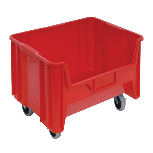 Mobile Giant Stack Container, 12-7/16" H x 19-7/8" W x 15-1/4" D, 250 lbs. Capacity, Red Advanced Consulting and Training Ltd.