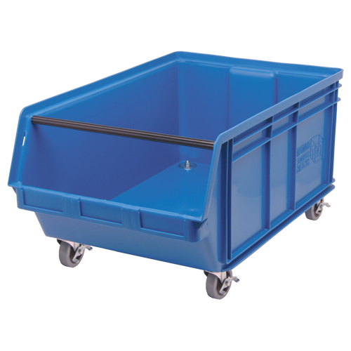Mobile MAGNUM Bin, 14-7/8" H x 18-3/8" W x 29" D, 150 lbs. Capacity, Blue Advanced Consulting and Training Ltd.