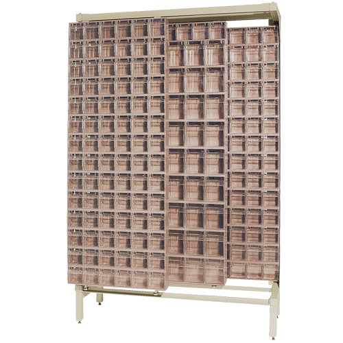 Free-Standing Tip-Out Bins Slider System, 48" W x 18" D x 77" H, 303 Drawers Advanced Consulting and Training Ltd.