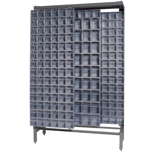 Free-Standing Tip-Out Bins Slider System, 48" W x 18" D x 77" H, 303 Drawers Advanced Consulting and Training Ltd.