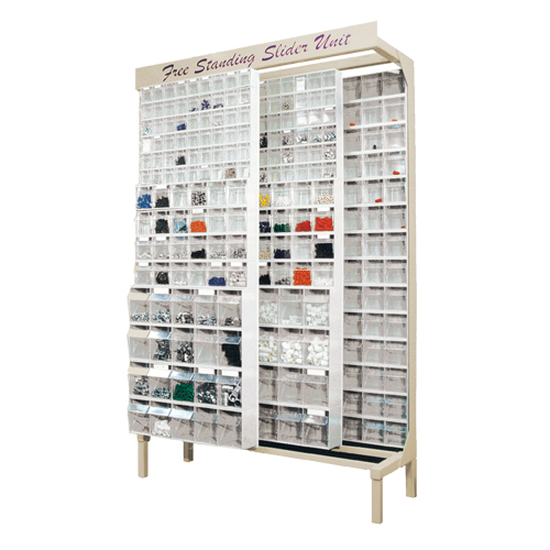 Free-Standing Tip-Out Bins Slider System, 48" W x 18" D x 77" H, 720 Drawers Advanced Consulting and Training Ltd.