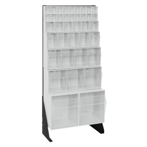 Tip-Out Bins Stand, 23-5/8" W x 8" D x 52" H, 38 Drawers Advanced Consulting and Training Ltd.
