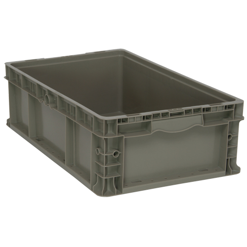 Contenant pliable et empilable, 15" la x 24" p x 7,5" h, Gris Advanced Consulting and Training Ltd.