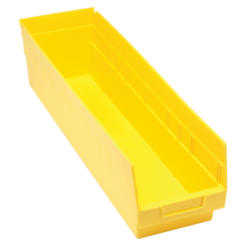 Store More Plastic Shelf Bins, 6-5/8" W x 6" H x 23-5/8" D, Yellow, 90 lbs. Capacity Advanced Consulting and Training Ltd.