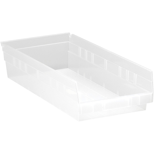 Bacs de rangement pour tablettes, 8-3/8" la x 4" H x 17-7/8" p, Transparent, Capacit&eacute; 40 lb Advanced Consulting and Training Ltd.