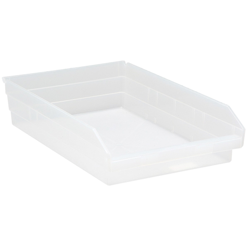 Bacs de rangement pour tablettes, 11-1/8" la x 4" H x 17-7/8" p, Transparent, Capacit&eacute; 40 lb Advanced Consulting and Training Ltd.