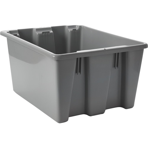 Caisse-palette empilable et emboîtable, 10" x 15,5" x 19,5", Gris Advanced Consulting and Training Ltd.