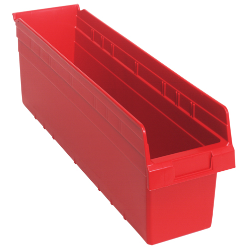 Bacs pour &eacute;tag&egrave;re Store-Max, 6-5/8" la x 8" H x 23-5/8" p, Rouge, Capacit&eacute; 68 lb Advanced Consulting and Training Ltd.