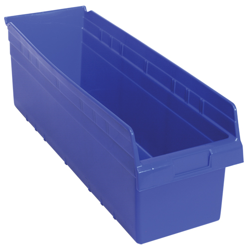 Bacs pour &eacute;tag&egrave;re Store-Max, 8-3/8" la x 8" H x 23-5/8" p, Bleu, Capacit&eacute; 68 lb Advanced Consulting and Training Ltd.